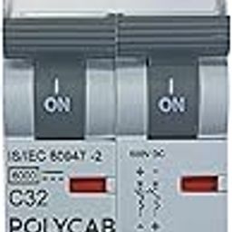Aspa Solar DC MCB Polycab 32A 500V 2P Miniature Circuit Breaker-image-7
