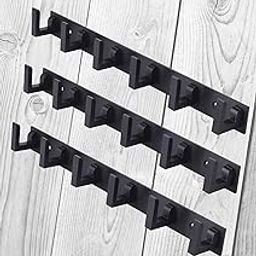 DOCOSS-Pack of 3-Exclusive Extra Long 40 cm 6 Pin Metal Cloth Wall Hanger for Clothes Hanging Door Hangers Cloth Hook Bathroom Hooks Rail for Clothes,Towel Bathroom Accessories-17