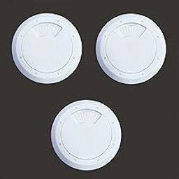 Cable Organizer for Desk - Cable Manager - Wire Hole Cover - Table Top - Office Desk - Desktop Table (Plastic - 60mm Drilling Dia) - Pack of 3 (White)-image-19