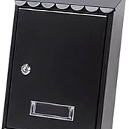 ARTISOUL® Locking Mailbox Organizer Letter Box for Outside House Front Door Famerhouse Black-image-12