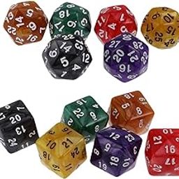 ATORSE Toy 12Piece D30 D24 Polyhedral Dice Dies for D&D TRPG Party Board Game Toy Pearl-Toys & Hobbies-Games-Role Playing Games-Dungeons & Dragons-Accessories & Dice-image-14
