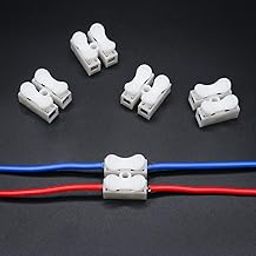 Flourish 100pcs 2-Pin Electrical Push-Type Cable Connectors | Quick Splice Lock Wire Terminals | Easy-to-Use Cable Connectors for 220V Applications-16