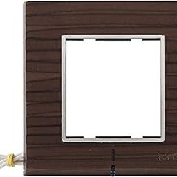 CONA 10802 Status Axis 2 Modular Plate with Blue LED Indicator, Nat. Wood - Single|2 Module Switch Plates|Cover Plate|2M Polycarbonate Switch Frame-9