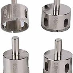 UPTODATETOOLS 4Pcs 35/40/45/50mm Glass Core Hole Saw Diamond Coated Hole Saw Drill Bits For Tile Marble Glass Ceramic Drilling Tools-picture-24