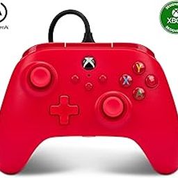 PowerA Wired Gaming Controller for Xbox Series X/S, Xbox One, PC, Windows 10/11, Red (Officially Licensed)-image-93