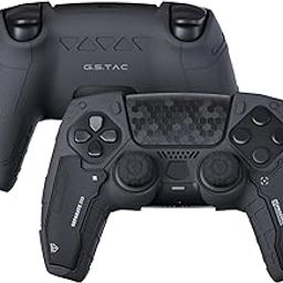 GeekShare G.S.TAC Tactical PS5 Controller Skin Set, Anti-Slip Silicone Protective Cover Skin Case for PS5 Wireless Controller with 2 Thumb Grip Caps and 2 Stickers - for Black Myth: Wukong-23