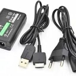 New World for PS Vita 1000 Power Adapter Power Supply Charger with USB Data Cable with Indian Plug-14