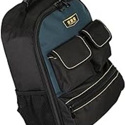 ELBME® 12-Inch Tool Pouch Backpack for Electricians – Canvas Tool Bag with Shoulder Strap & 15 Pockets | Lightweight, Durable & Multi-Purpose-0