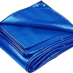 Xillion 90 GSM Heavy Duty Customized Tarpaulin Extra Strong, Strengthen Eyelets, UV Resistant, 100% Waterproof, Cross Laminated Tarpaulin Tirpal Tharpai Thadika Tadpatri Thadika (12 x 9 FT, Silver)-image-30