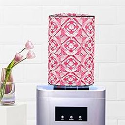 Khushimit ® Polyvinyl Chloride Printed Waterproof and Oil-Proof Water Dispenser Bottle Cover, 20L, (Multicolour) (20 liter Water Bottel Cover ) Pack of 1 - Pink Colour-image-77