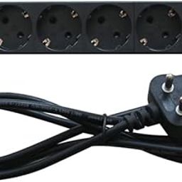 MX 6 Outlets Spike Protector German Schuko Socket of 16 Amp with Single Pole MCB (6000 Amp, 50 Hz) Wall/Rack Mount.-5