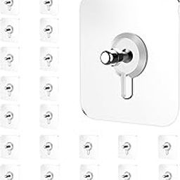 Mekai Self-Adhesive Transparent Wall Screws (Pack of 10) | Heavy Duty Utility Screws for Kitchen, Bathroom, Hanging | Waterproof, Reusable-27