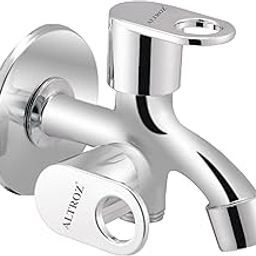 COSSIMO Max Zinc Alloy Two Way Bib Tap Wall Mounted (Pack of 1)-18