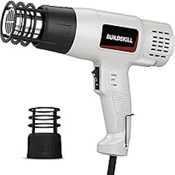 BUILDSKILL 1800W High Speed Heat Gun Machine | Dual Temperature 400°C - 550°C | Copper motor | Extra long nozzle for paint removing | shrink wrapping | DIY | Crafts | Packing | Safe & Durable-15