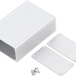 Circuit Board Aluminum Alloy Case, Project Aluminum Box Sandblasted Oxidized Project Enclosure Waterproof Lightweight DIY Instrument Box for Power Amplifier-1