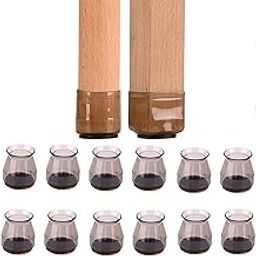 12 Pcs Floor Chair, Round Furniture Leg Caps Silicone, Chair Leg Protector Stool Chair Protectors Silicone Chair Leg Protector for Furniture Pads Chair Leg Floor Protector-image-50