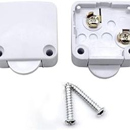 RASHRI Wardrobe switch Cabinet Lamp Switch Automatic Door Switch Push to off White (Pack Of 5)-picture-24