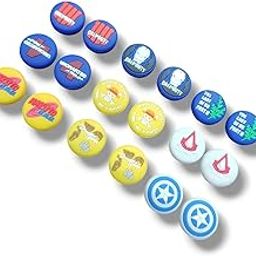 Silicone Thumb Grips for PS4/PS5/Xbox/Switch Pro – 1 Pair Game-Themed Joystick Caps – Non-Slip Thumbstick Covers for Controllers (2PCS)-14