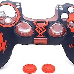 Tmg Ps4 God of War Theme Silicone Protective Skin Case Cover for Ps4 Controller Cover with 2 Pc with Matching Thumb Grips-picture-21