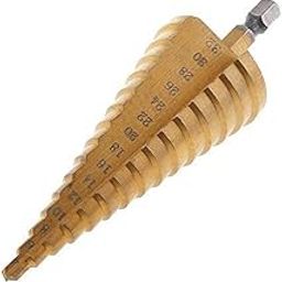 Bluedeal 4-32mm Large HSS Steel Step Cone Drill Countersink Titanium Bit Set Hole-0