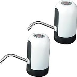 RiverSoft AWD Automatic Water Dispenser Pump for 20 Litre Water Bottle Can with Portable USB Charging Cable | High Performance (Food Grade, 4W, 1200mah Battery, Pack of 2, Blue) (White)-image-35