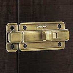 Plantex Premium Heavy Duty Door Stopper/Door Lock Latch for Home and Office Doors - Pack of 1 (Brass Antique)-16