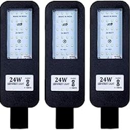 PE 24.00 Watts LED Street Light Waterproof IP65 Full PolyCarbonate Body, 140 Per watt Lumens 2 Year Warranty (Pack of 5)-image-93