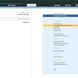 ELOGICS CORPORATION Cost Centre Wise Trial Balance - Tally Add-On (E-mail Delivery - No CD) - Single User-15