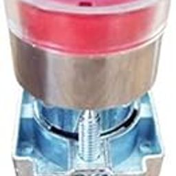 KAMCON? 22MM Momentary Illuminated Push Button Switch Red Green 1NO 1NC Metal Head X1&X2 AC 220 V (1, RED)-image-64