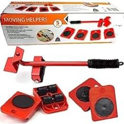 MBKHACHAR Heavy Duty Furniture Lifter Mover Tool Set, Furniture Moving Roller Wheel Set for Washing Machines, Fridge,Sofa, Wardrobes Adjustable Height-22