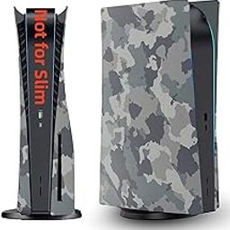 Face Plates Cover Skins Shell Panels for PS5 Disc Edition Console, Playstation 5 Accessories Faceplate Protective Shell Replacement Plate Dustproof Anti-Scratch (Gray Camouflage)-11