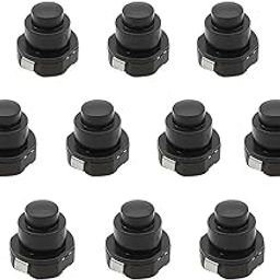 10Pcs Black Flashlight Switch Torch Power Supply Push Button Switch DC 30V 1A 10mm x 10mm Self-Locking Switches ON-Off-image-56