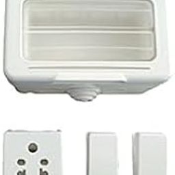 Epic 4 Module Waterproof Gang Box With Two 16A Switch And One 16A Socket.-4