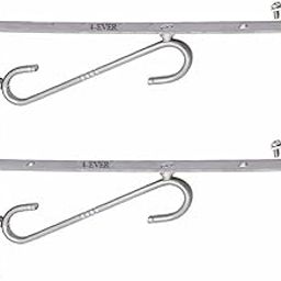 4ever Stainless Steel SL Type Shelf Bracket for Glass Shelves | Heavy Duty Stainless Steel Shelf Holders for Floating Wall Shelves (12 Inches, Pack of 2)-image-45