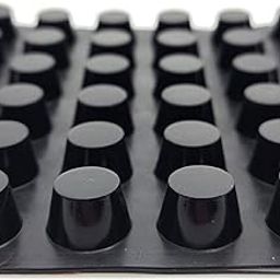5/8" Wide Round Rubber Pads for Electronics, Consoles and Furniture - Bumper Pad Spacers with Waterproof Base (24 Pack)-image-55