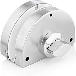 Raghuvanshi Glass Door Lock | No Drilling with 3 Computer Keys knob with Strike Box | Commercial Lock for 10mm-12mm Glass | Anti Theft System - Single Door Central Lock Grade Satin Finish-image-26