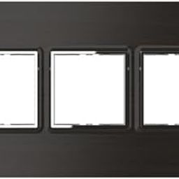 SEER 6 Modular switch board Plate, Black Chrome - Pack of 1|6 Module Switch Plates|Cover Plate|6M Polycarbonate Switch Frame-24