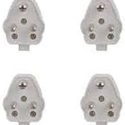 3-Pin Plug 6AMP Economy Range, Top with Solid Brass Pin, 240V.( Pack of 4 )-11