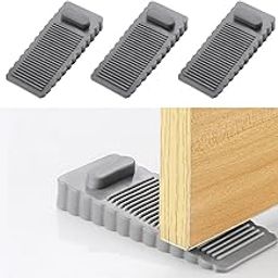 Door Stopper, 3pcs Stackable Non-Slip Door Stopper for Home, Baby Safety Door Wedge Stopper, Door Stop Stoppers Block Wedge Doorstops for Home Office Warehouses Classrooms (Grey)-image-73