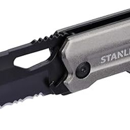 Stanley FATMAX FMHT0-10312 Premium Pocket Foldable Knife, Stainless Steel Blade, Slim & Lightweight Finger Contoured Aluminium Handle, Silver-19