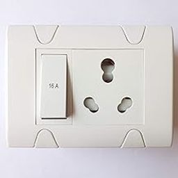 Modular Surface Combined Box(Polycarbonate) 3M Box with 1 Switch(16A) and 1 Socket (16/6A) Complete Set PCS 1-5