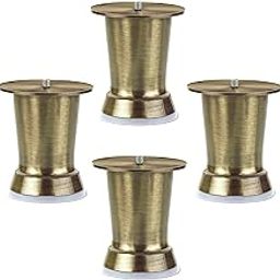 Plantex Heavy Duty Stainless Steel 4 inch Sofa Leg/Bed Furniture Leg Pair for Home/Furniture Sofa Legs for Table/Sofa Support Legs/Sofa Furniture Leg (Brass Antique) Set of 4 Pcs-picture-24