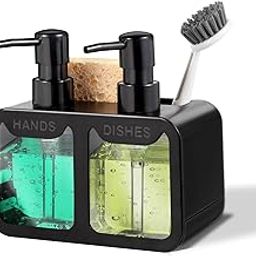 MeRaYo Plastic Handwash Dispenser Soap Dispenser For Kitchen Hand Wash Dispenser Pump Dish Wash Dispenser Liquid Soap Dispenser For Kitchen Sink Dishwash Liquid Dispenser, (Black Color ), 26 Ounces-image-25