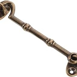 WOONEKY Brass Hook Latch Lock for Doors and Heavy Duty Vintage Design Installation Screws Multi-Functional Hook for Enhanced Stability and Easy Installation-image-32
