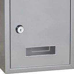 The Style SutraRust-proof Mailbox 22x6.5x30cm Wall Mounted Mail Box Secure Case Silver-picture-13