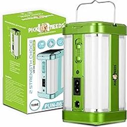 Pick Ur Needs Rechargeable 4 Side Tube With 2 Multiple Mode Extra Bright Dc / Solar Lantern 5 Hrs Torch Emergency Light, Blue-image-54