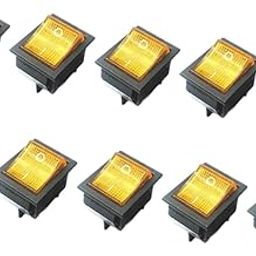 TRENDYNEST 10x Mini Rocker Switch Easy to Use Switch Snap for Appliances Household Boat Yellow | Pushbutton Switches | Switches | Connectors, Switches & Wire | Electrical & Test Equipment-image-67