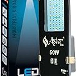 Aster Lite Fusion+ 50W LED Street Light, IP66 Waterproof, 2 Year Warranty, Aluminium Die-cast Body (Cool White 6500K, Pack of 1-10