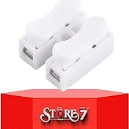 20Pcs Spring Wire Connector, 32A 250V, CH2 2P Universal Quick Wiring Cable Connection Push-in Conductor Clamp Terminal Block for LED Light & Other Wiring Connections.-14