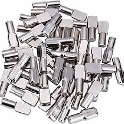 120 Packs Shelf Pins, 5mm Shelf Support Pegs Spoon Shape Cabinet Furniture Tbestmax-picture-15